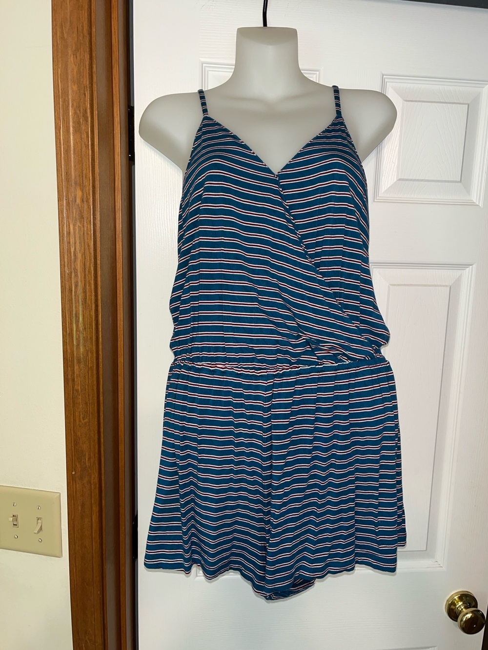 American Eagle Striped Romper